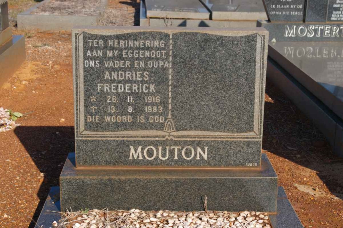 MOUTON Andries Frederick 1916-1983