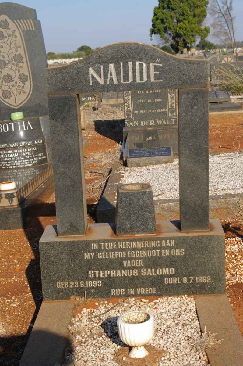 NAUDE Stephanus Salomo 1893-1962