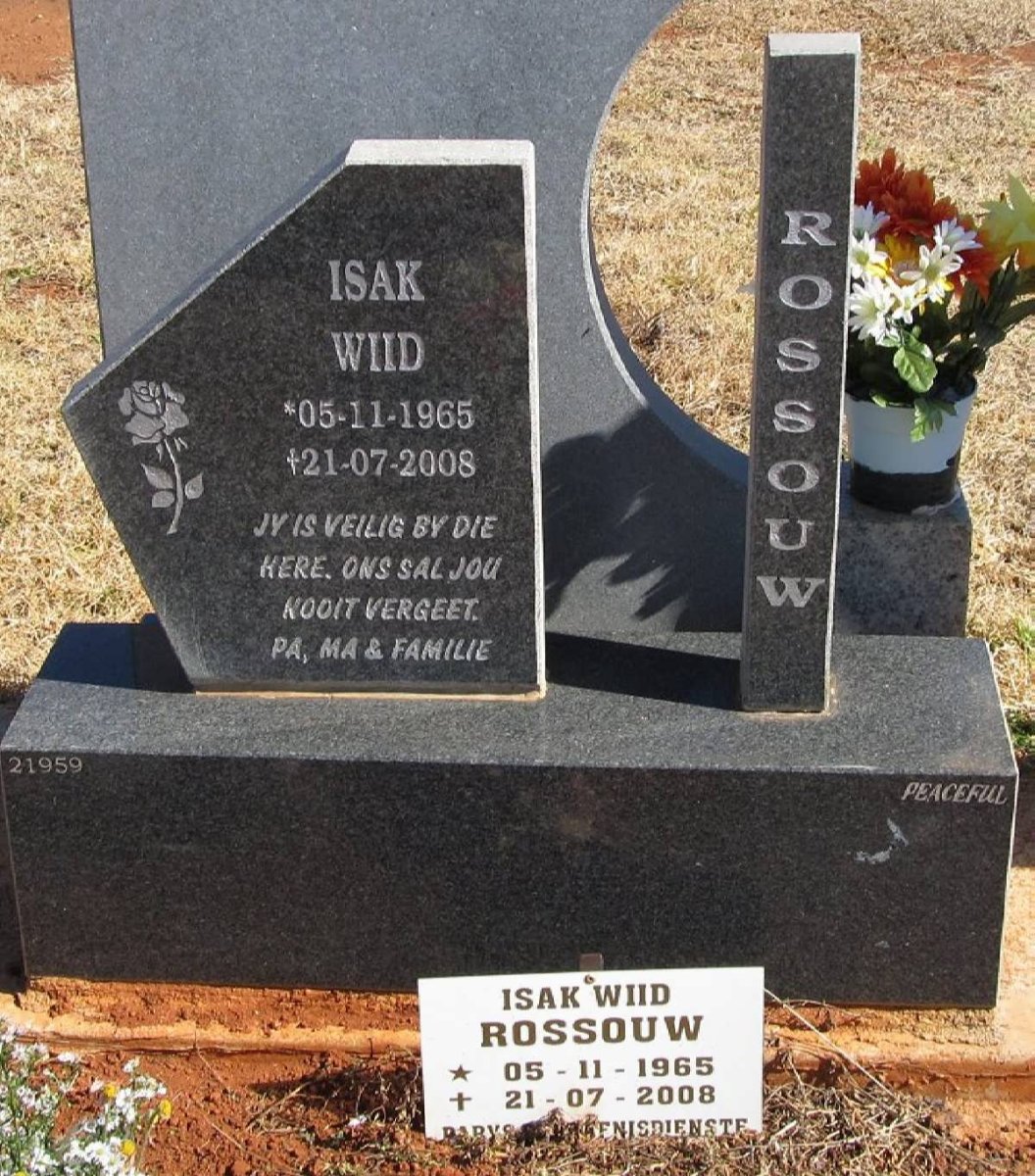 ROSSOUW Isak Wiid 1965-2008