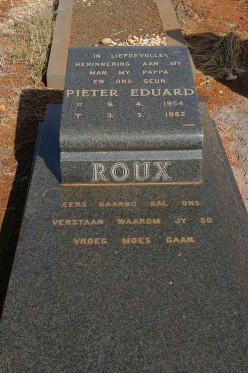 ROUX Pieter Eduard 1954-1982