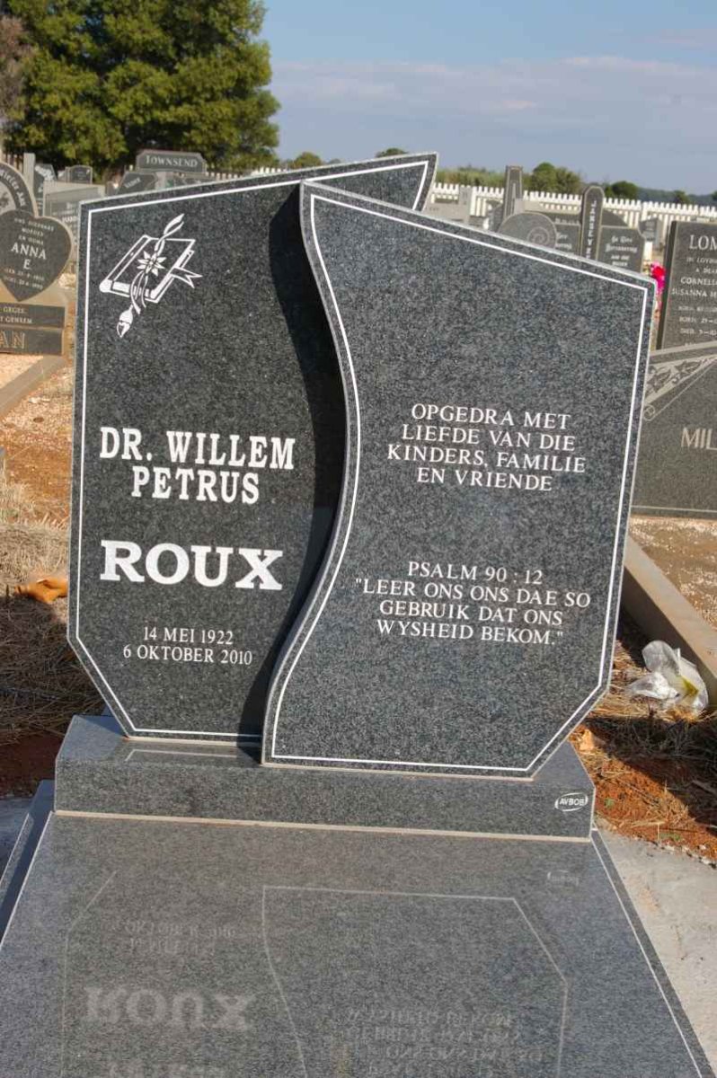ROUX Willem Petrus 1922-2010