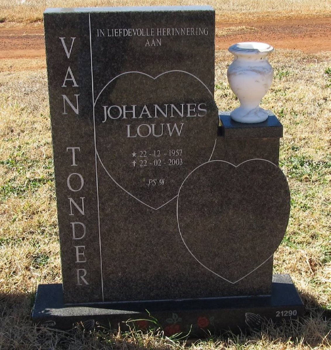 TONDER Johannes Louw, van 1957-2003