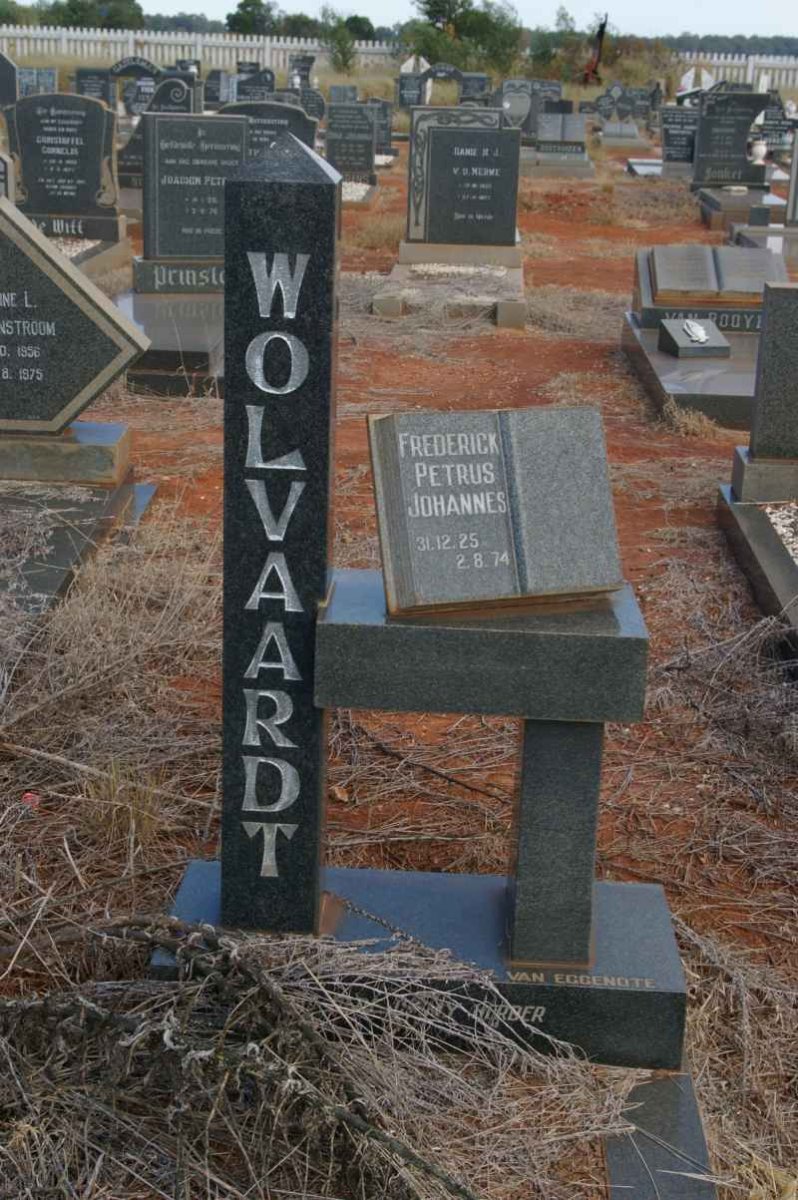 WOLVAARDT Frederick Petrus Johannes 1925-1974