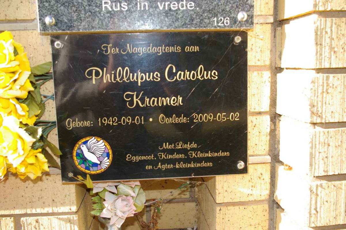KRAMER Phillupus Carolus 1942-2009