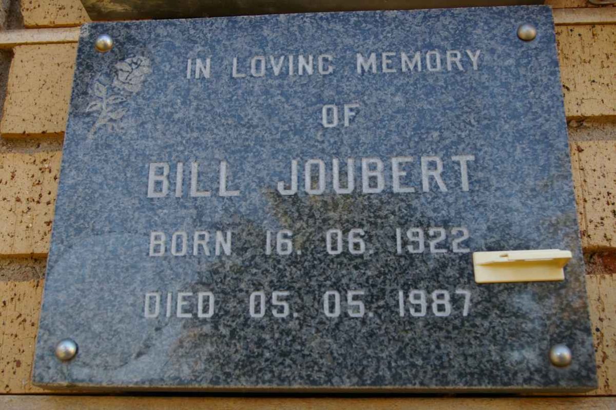 JOUBERT Bill 1922-1987