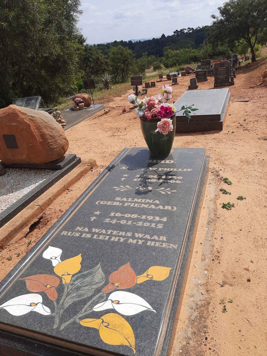 BIRD Andrew Phillip 1930-2006 & Salmina PIENAAR 1934-2015