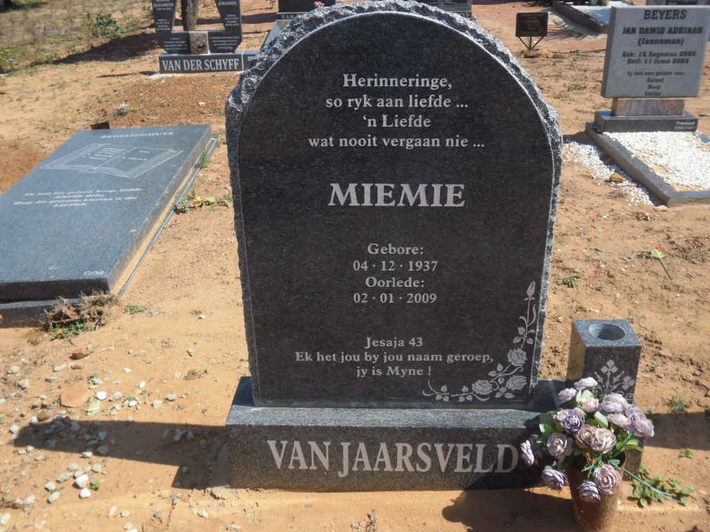 JAARSVELD W.J., van 1937-2009 _1