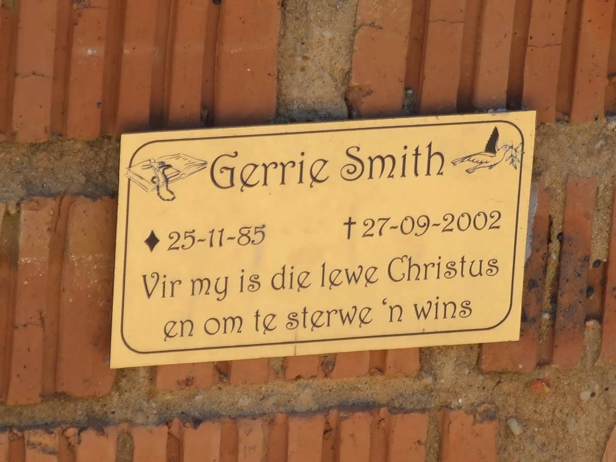 SMITH Gerrie 1985-2002