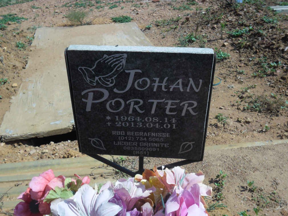 PORTER Johan 1964-2013