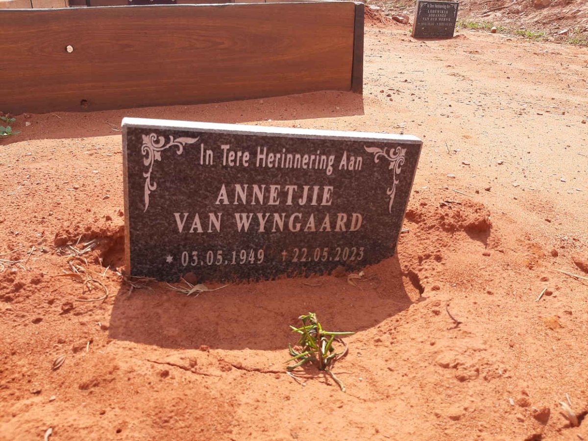 WYNGAARD Annetjie, van 1949-2023
