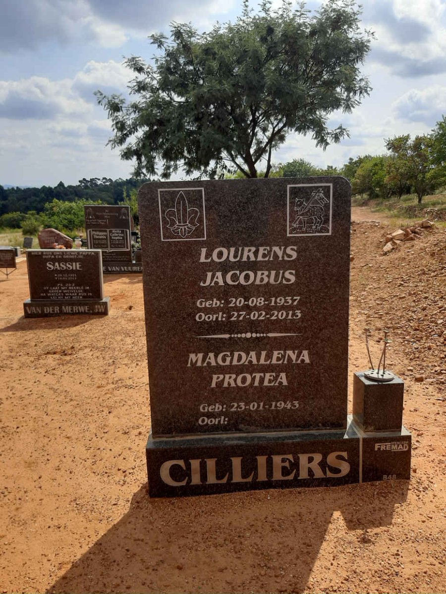 CILLIERS Lourens Jacobus 1937-2013 & Magdalena Protea 1943- _1