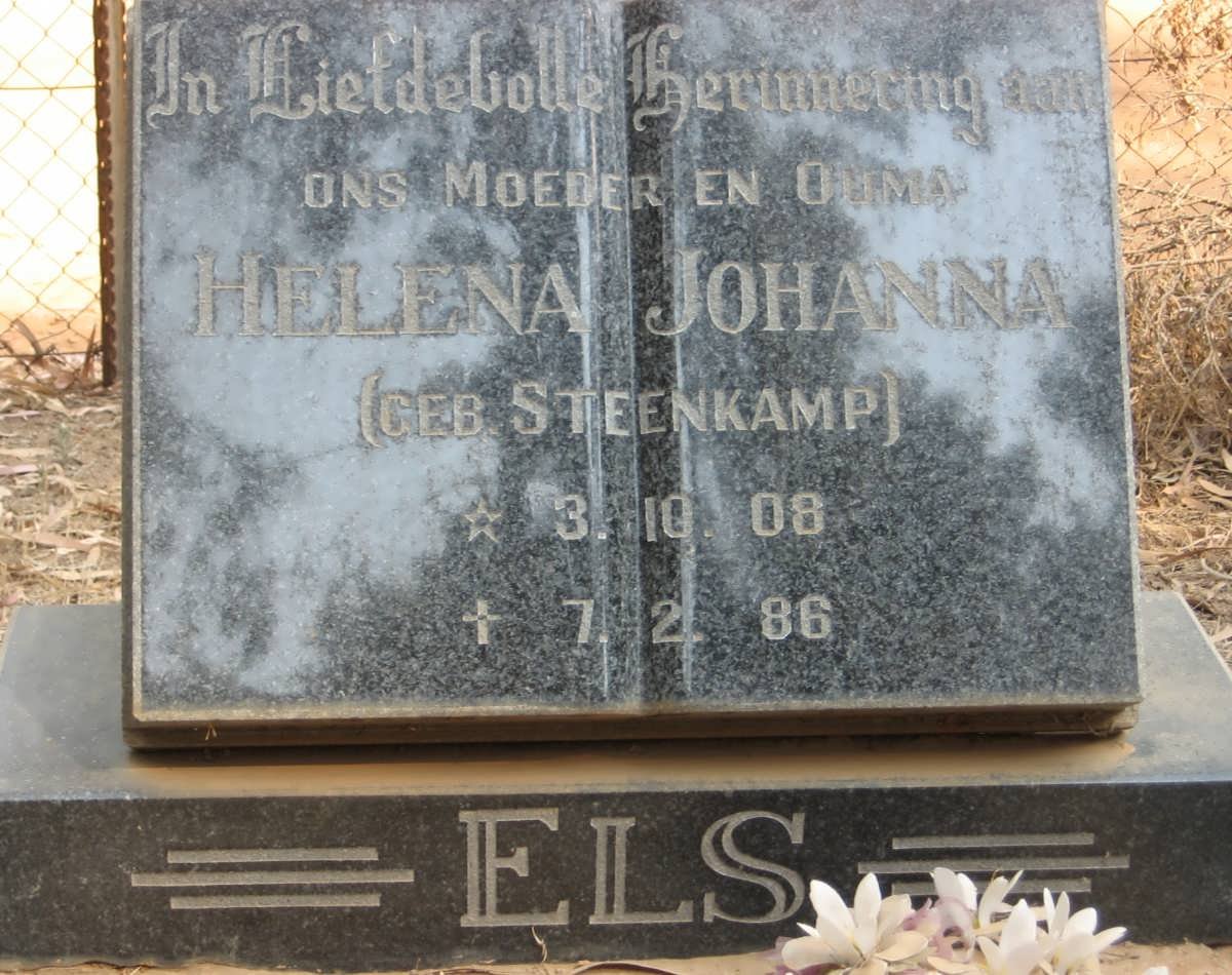 ELS Helena Johanna STEENKAMP 1908-1986