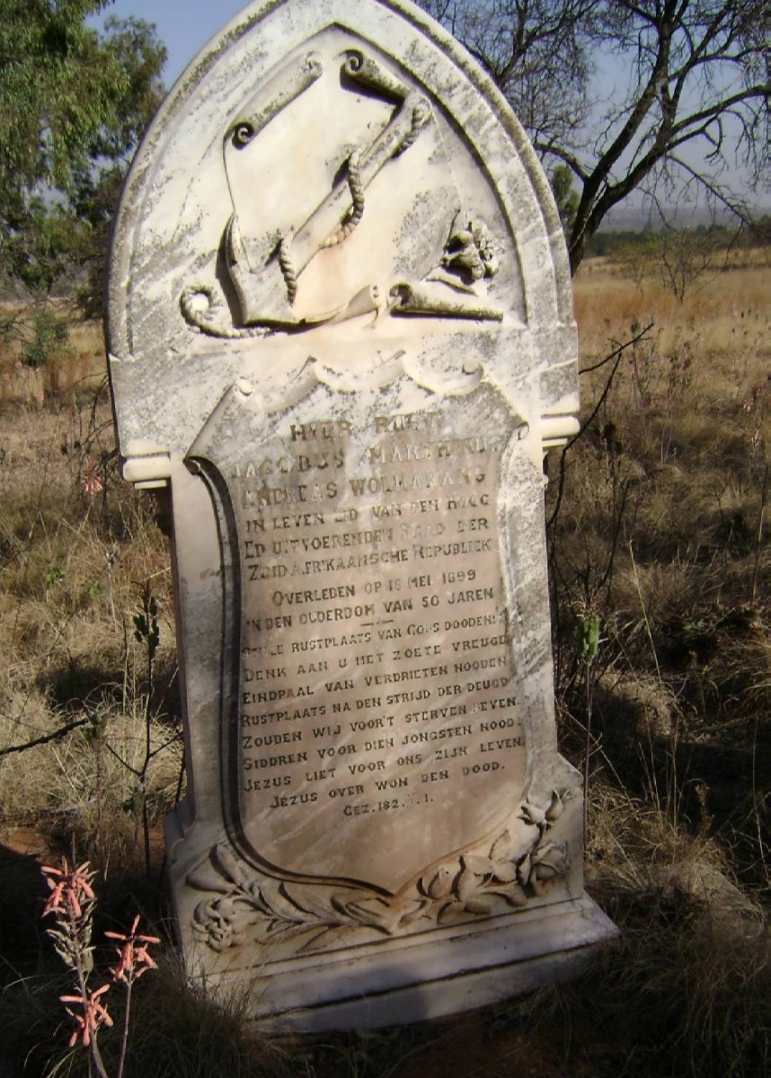 WOLMARANS Jacobus Marthinus Andreas  -1899