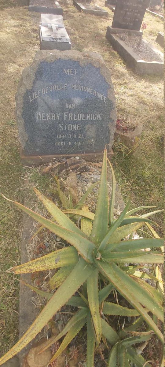 STONE Henry Frederick 1921-1967