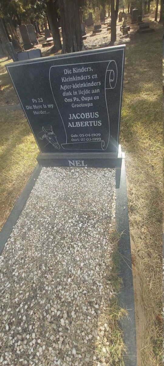 NEL Jacobus Albertus 1909-1999