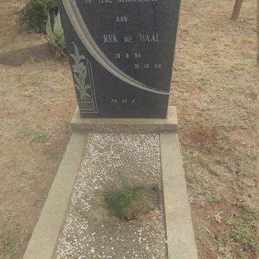 WAAL Ryk, de 1898-1959