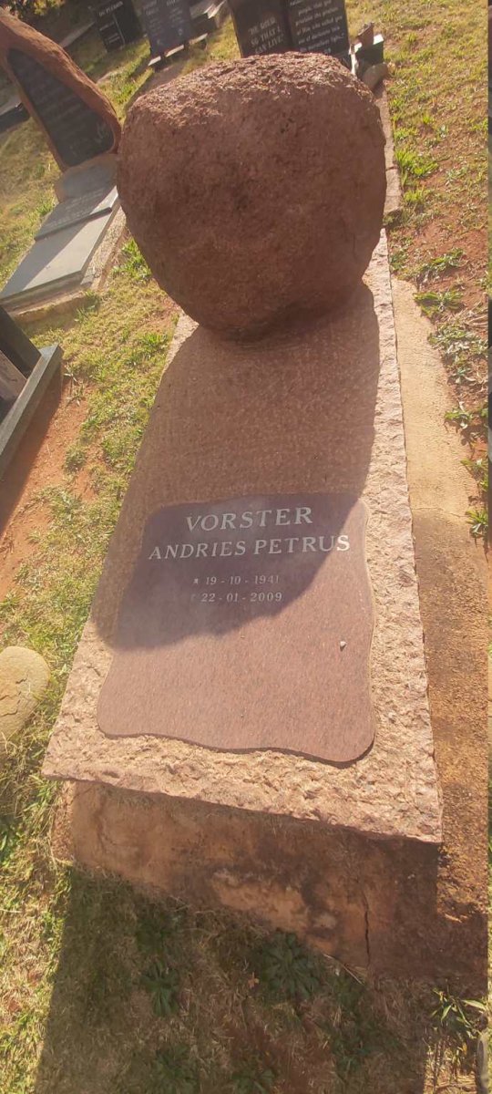 VORSTER Andries Petrus 1941-2009