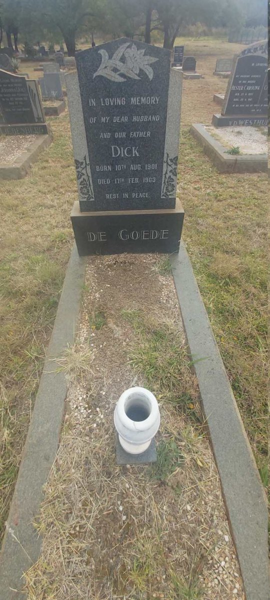 GOEDE Dick, de 1901-1963