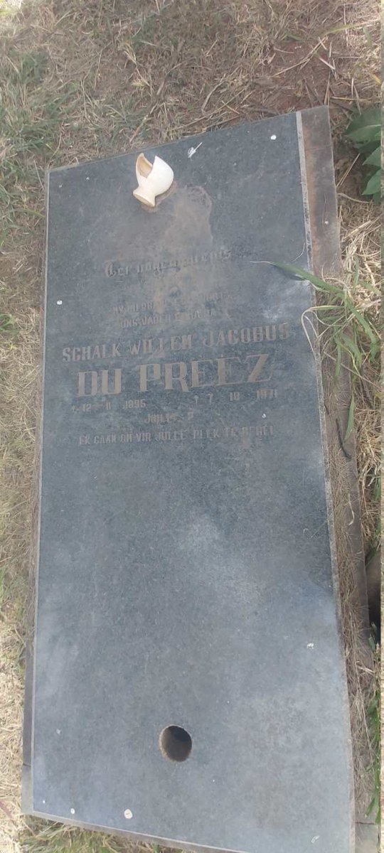 PREEZ Schalk Willem Jacobus, du 1895-1971