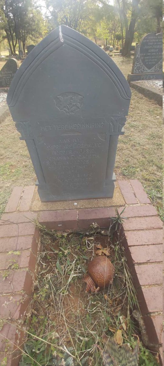 JACOBS Johanna Elizabeth Susanna nee BEZUIDENHOUT -1955
