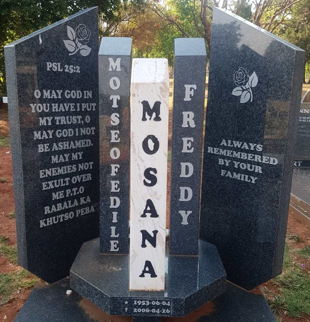 MOSANA Motseofedile Freddy 1953-2006