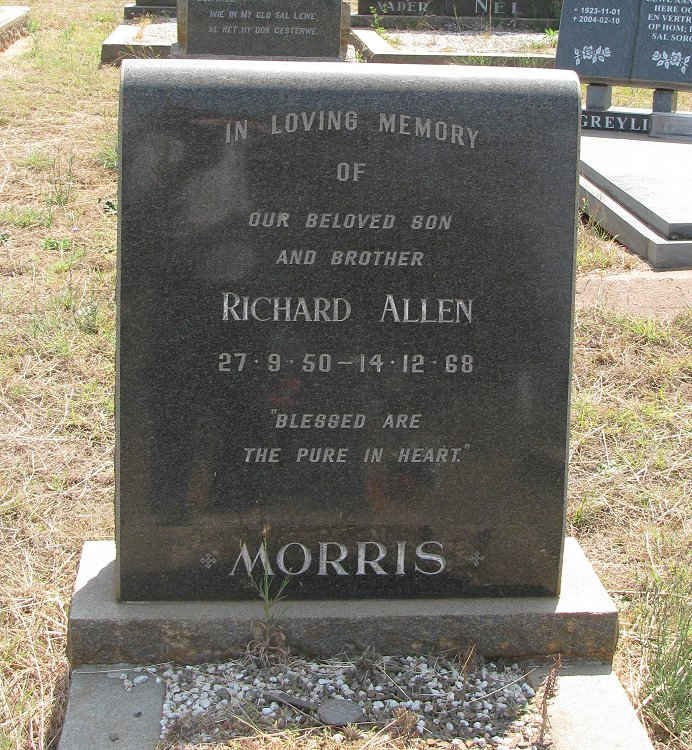 MORRIS Richard Allen 1950-1968