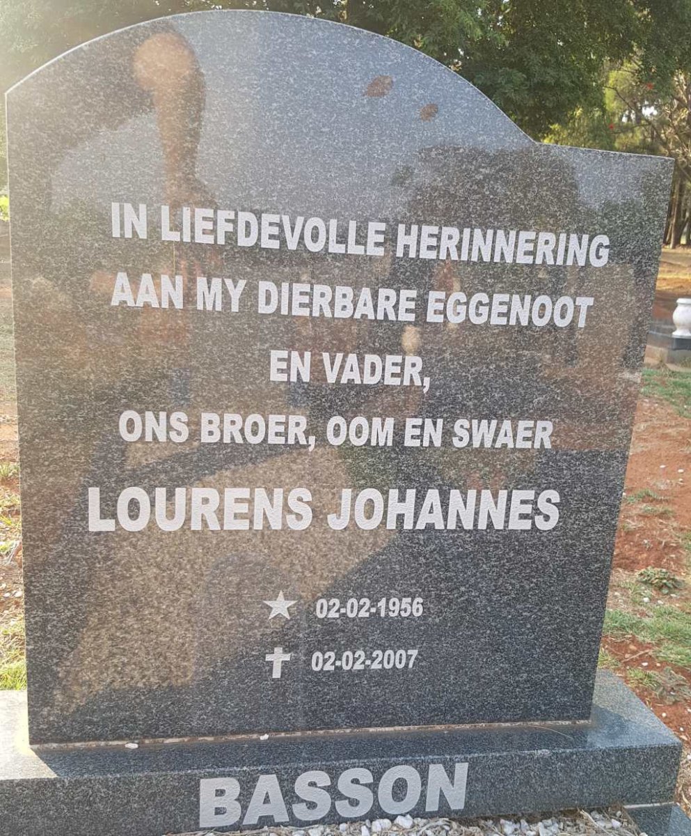 BASSON Lourens Johannes 1956-2007