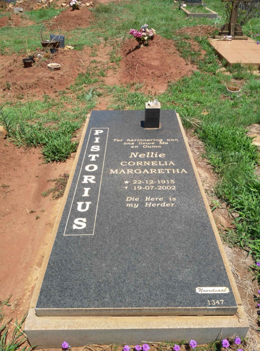 PISTORIUS Cornelia Margaretha 1915-2002