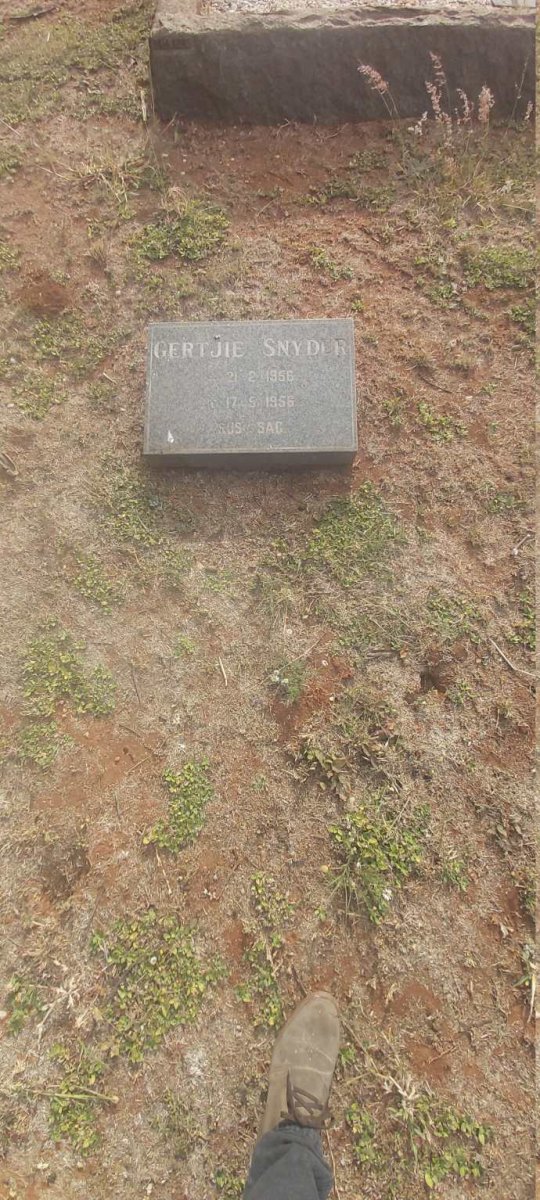 SNYDER Gertjie 1956-1956