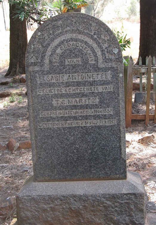 MARITZ Elsabie Antoinette 1857-1912
