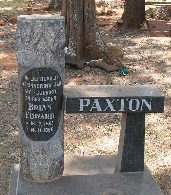 PAXTON Brian Edward 1953-1992
