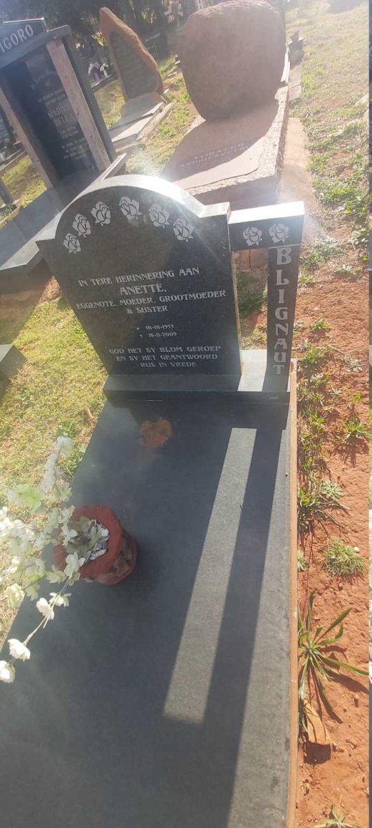 BLIGNAUT Anette 1953-2009