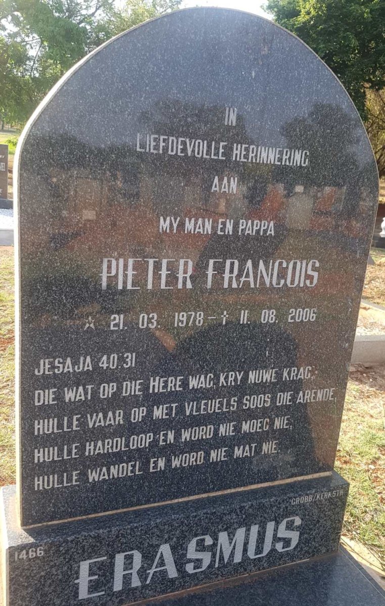 ERASMUS Pieter Francois 1978-2006