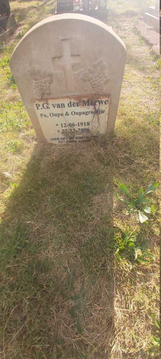 MERWE P.G., van der 1918-2006
