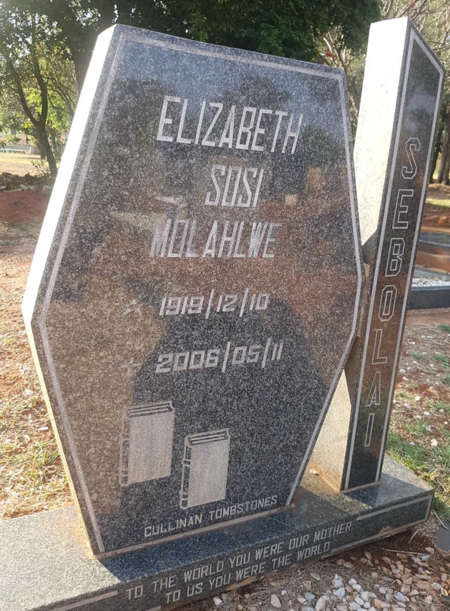 SEBOLAI Elizabeth Sosi Molahlwe 1919-2006