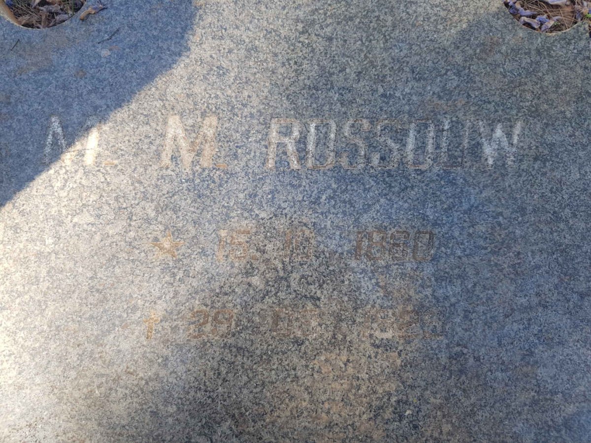 ROSSOUW M.M. 1860-1929