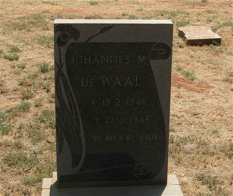 WAAL Johannes M., de 1946-1946