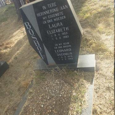 BOSHOFF Laura Elizabeth 1953-1993 :: BOSHOFF Leonard Jacobus 1979-1993