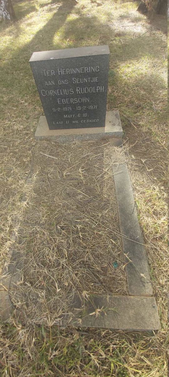 EBERSOHN Cornelius Rudolph 1971-1971