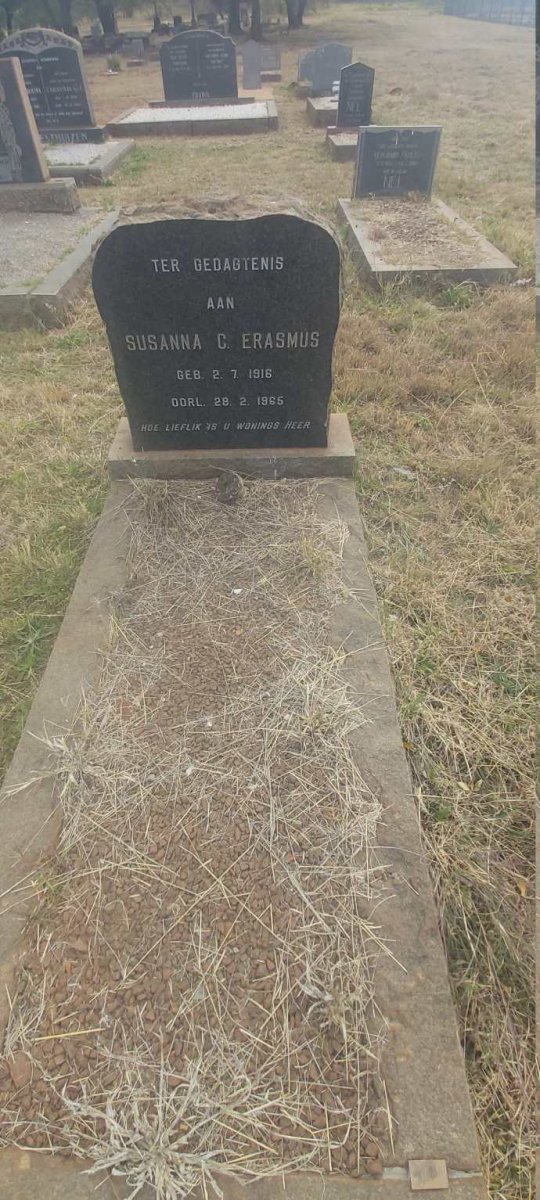 ERASMUS Susanna C. 1916-1965