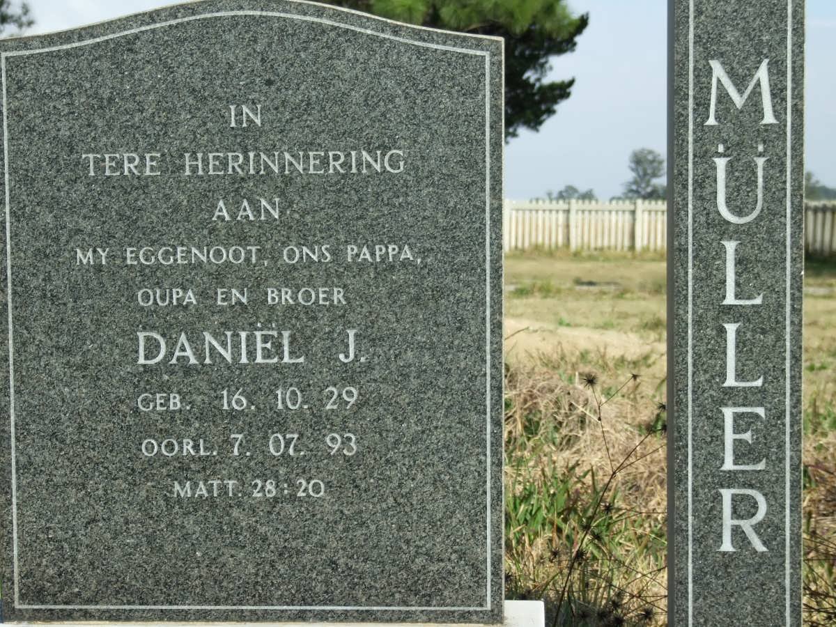 MÜLLER Daniël J. 1929-1993