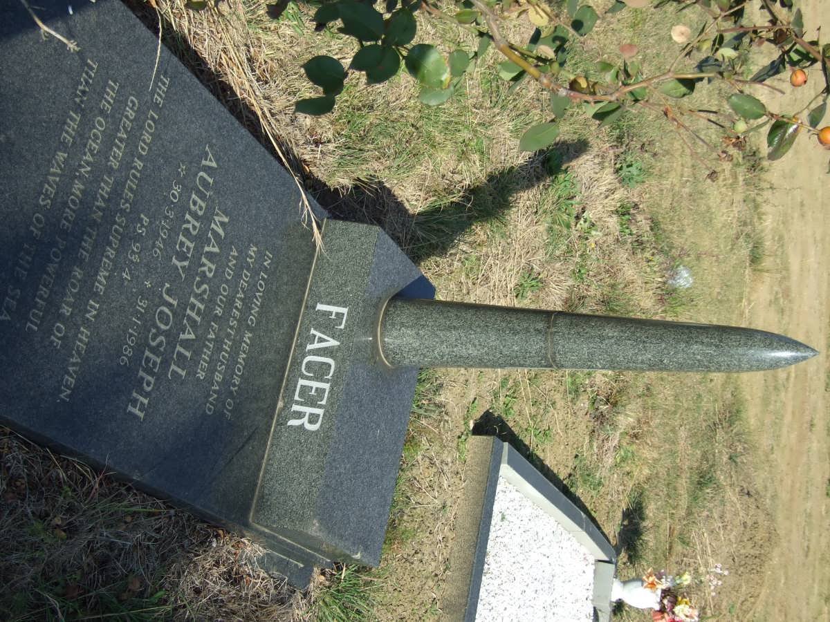 FACER Marshall Aubrey Joseph 1946-1986