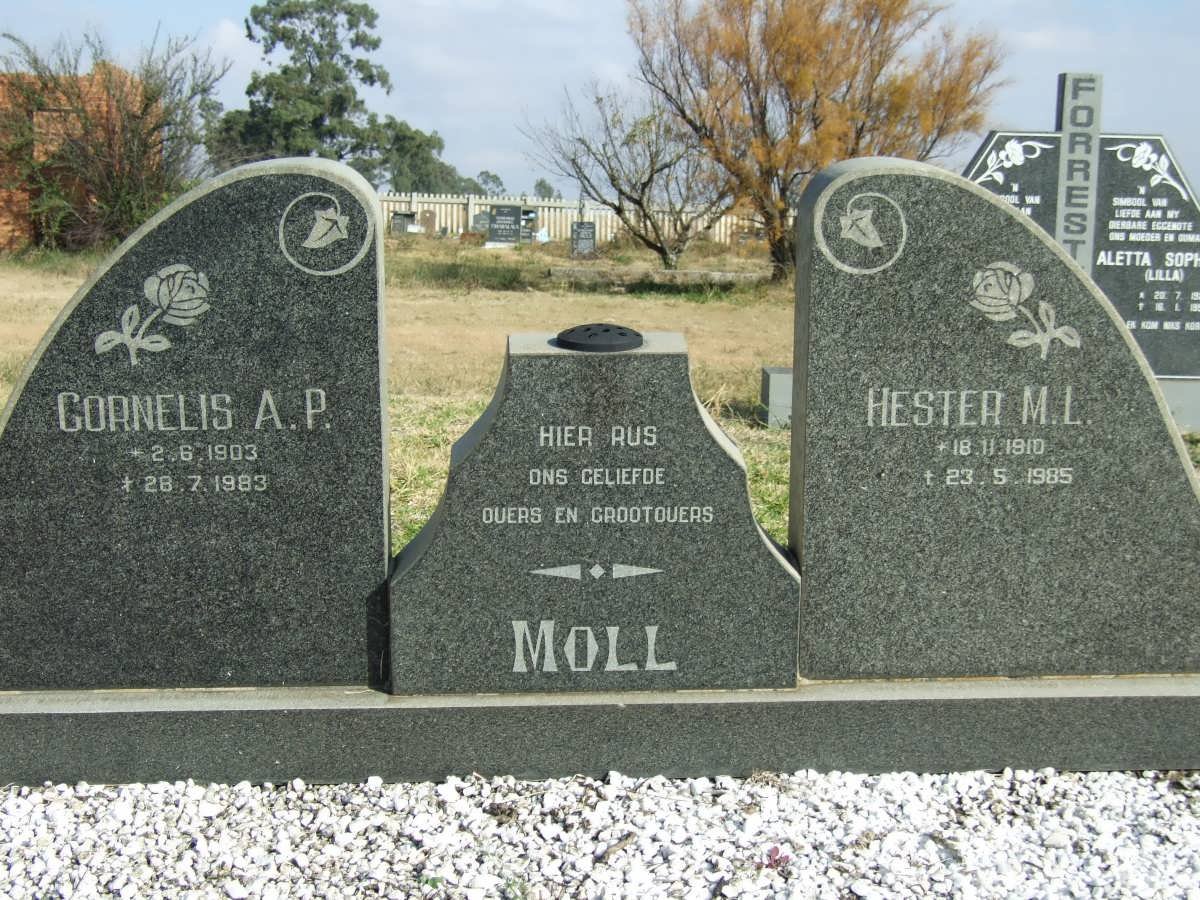 MOLL Cornelis A.P. 1903-1983 &amp; Hester M.L. 1910-1985