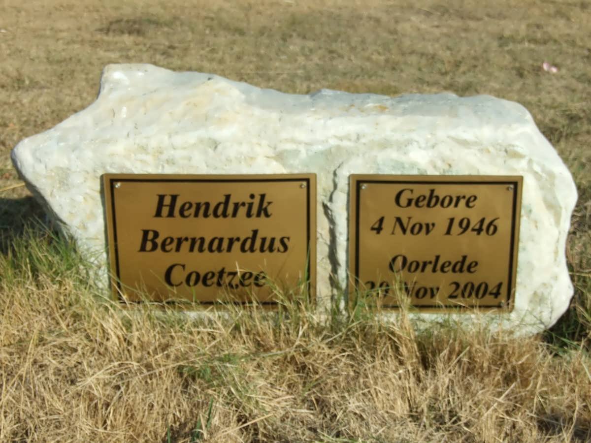 COETZEE Hendrik Bernardus 1946-2004