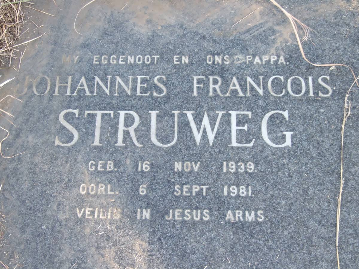 STRUWEG Johannes Francois 1939-1981