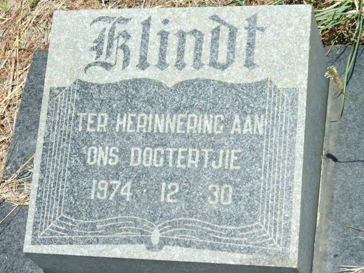 KLINDT Dogtertjie 1974-1974
