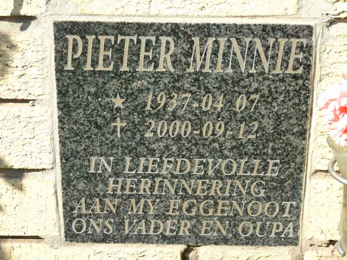 MINNIE Pieter 1937-2000