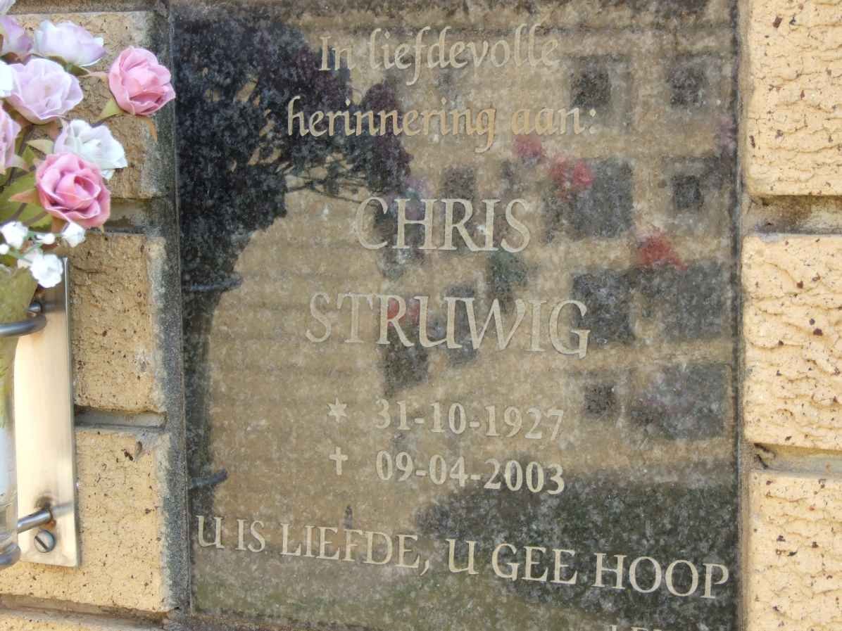 STRUWIG Chris 1927-2003