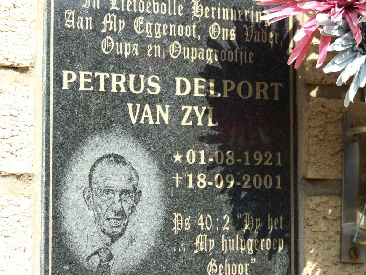 ZYL Petrus Delport, van 1921-2001