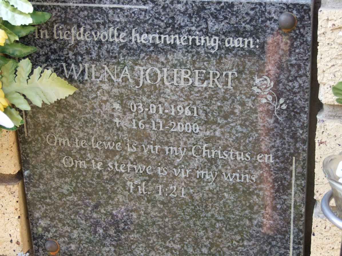 JOUBERT Wilna 1961-2000